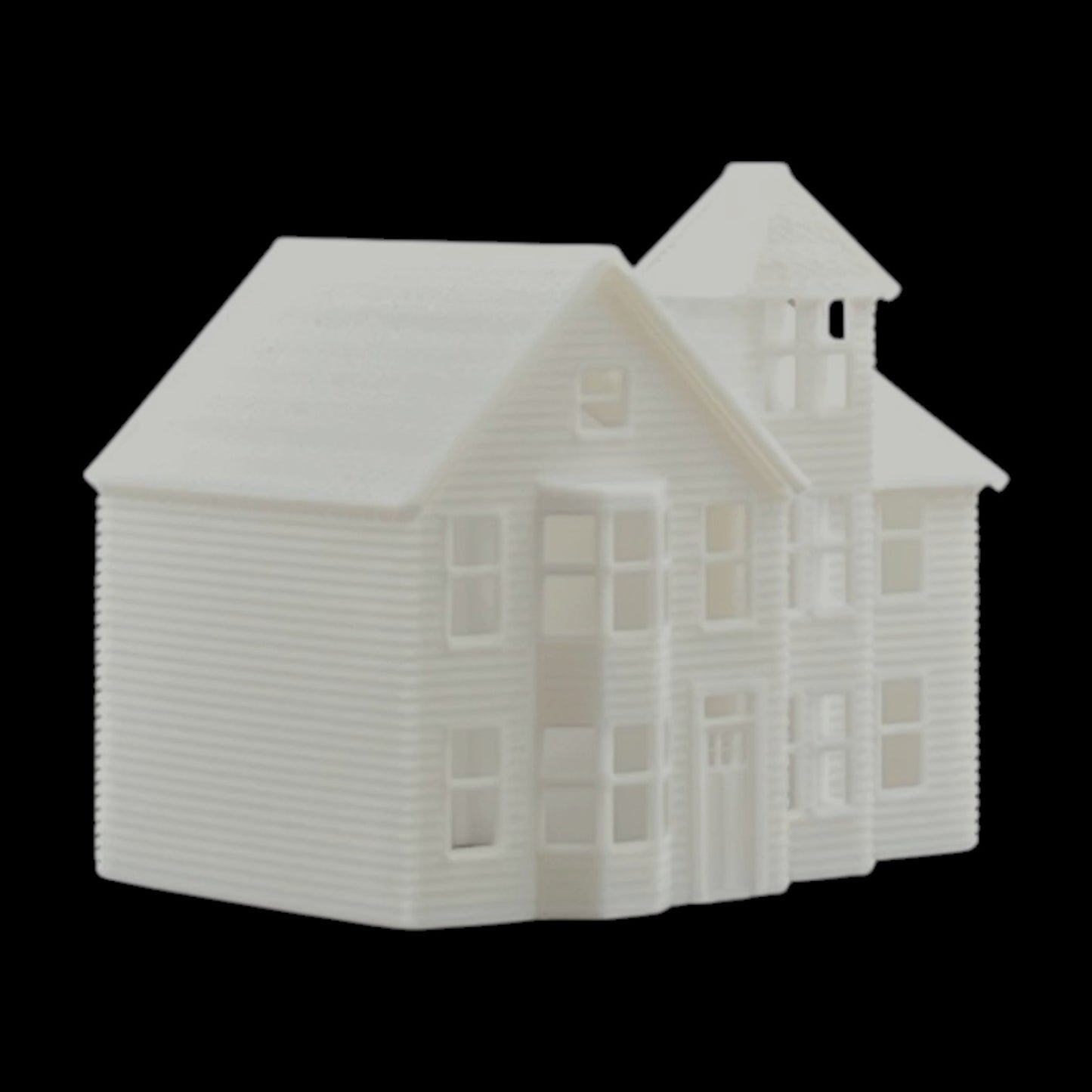 N Scale 1:160 Classic Victorian Resin Houses 3pc Set