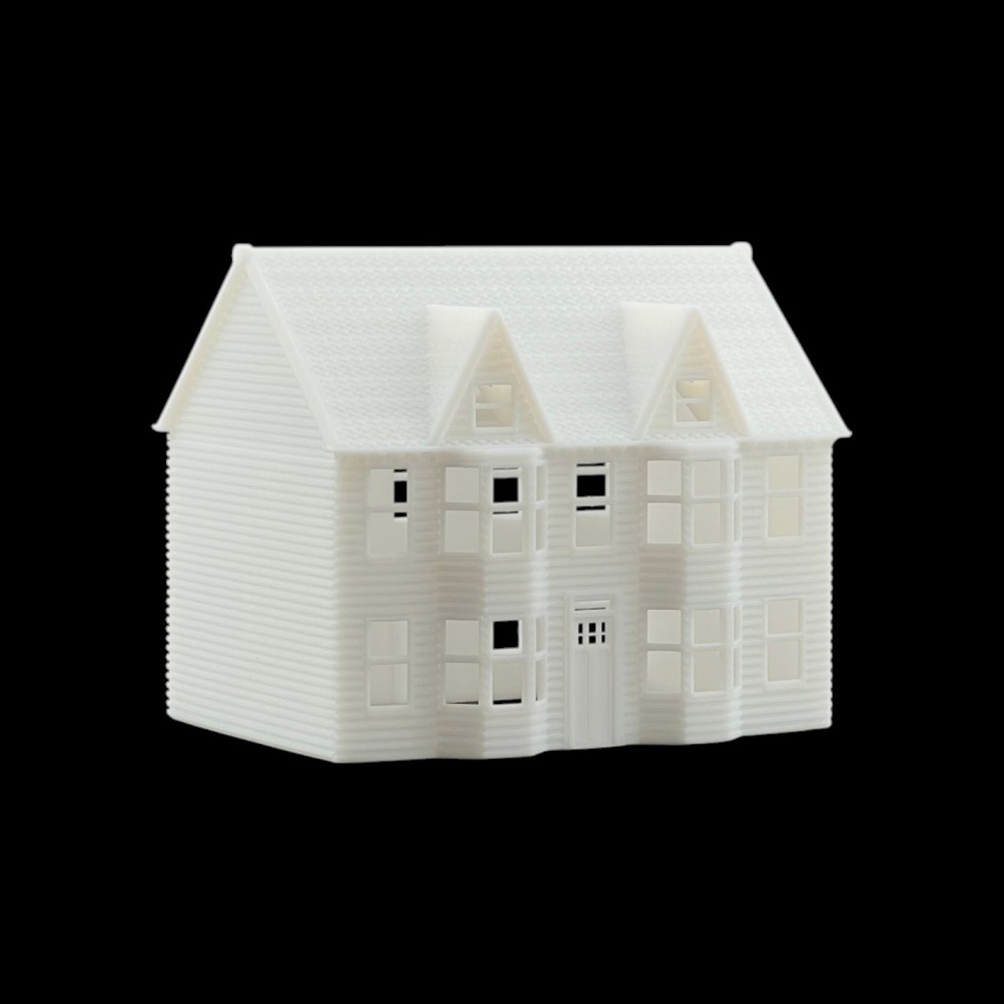 N Scale 1:160 Classic Victorian Resin Houses 3pc Set