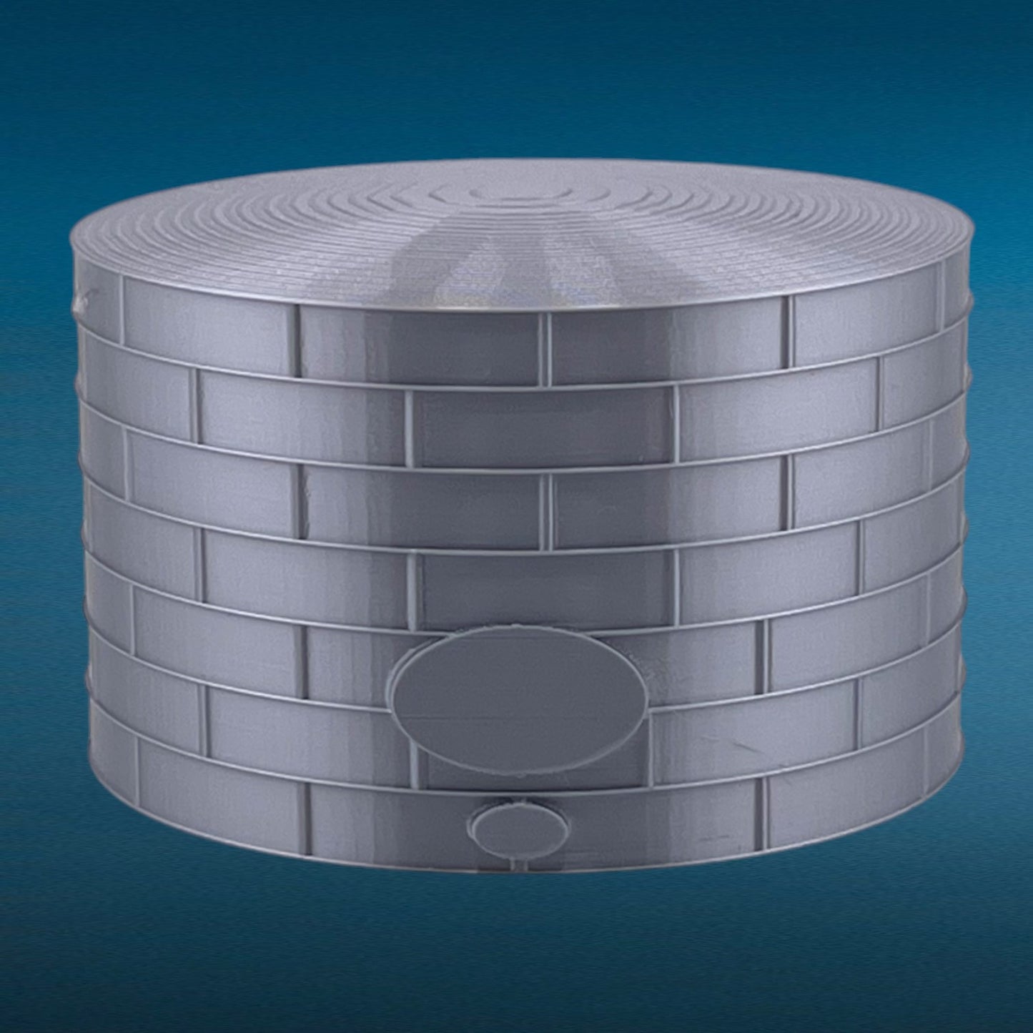 N Scale 1:160 Standard Oil or Fuel Tank Metallic Silver