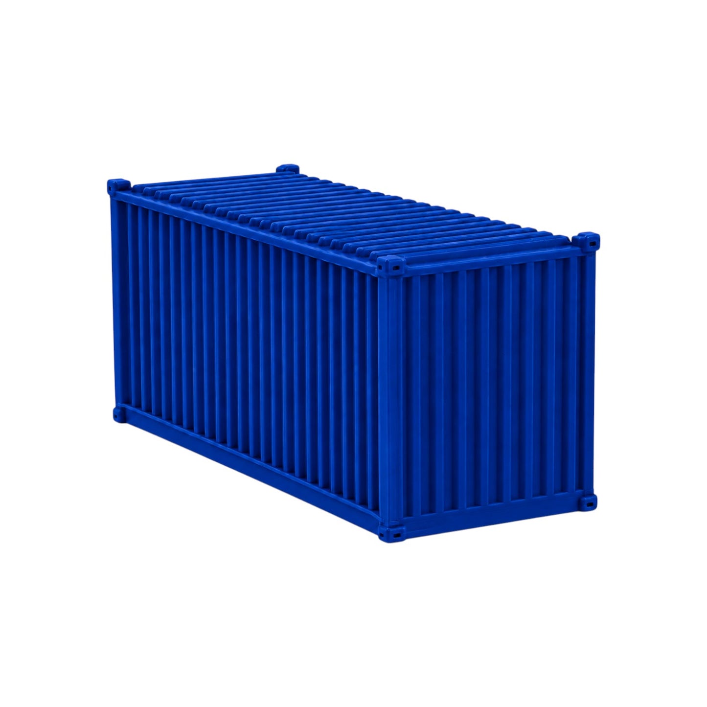 N Scale 1:160 20' Shipping Containers Blue 2pk