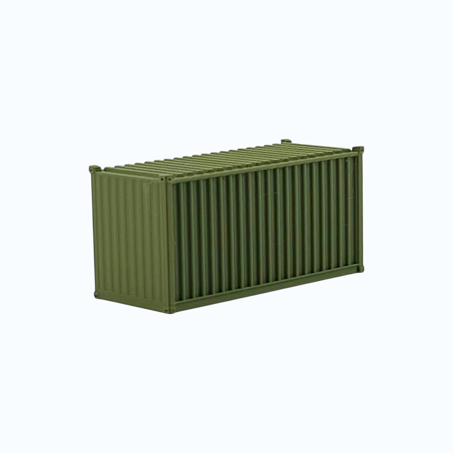 HO Scale 1:87 - 20' Shipping Containers (2pk) - Green