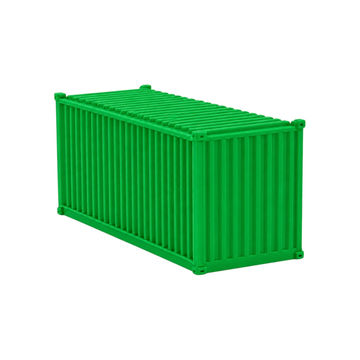N Scale 1:160 20' Shipping Containers Green 2pk