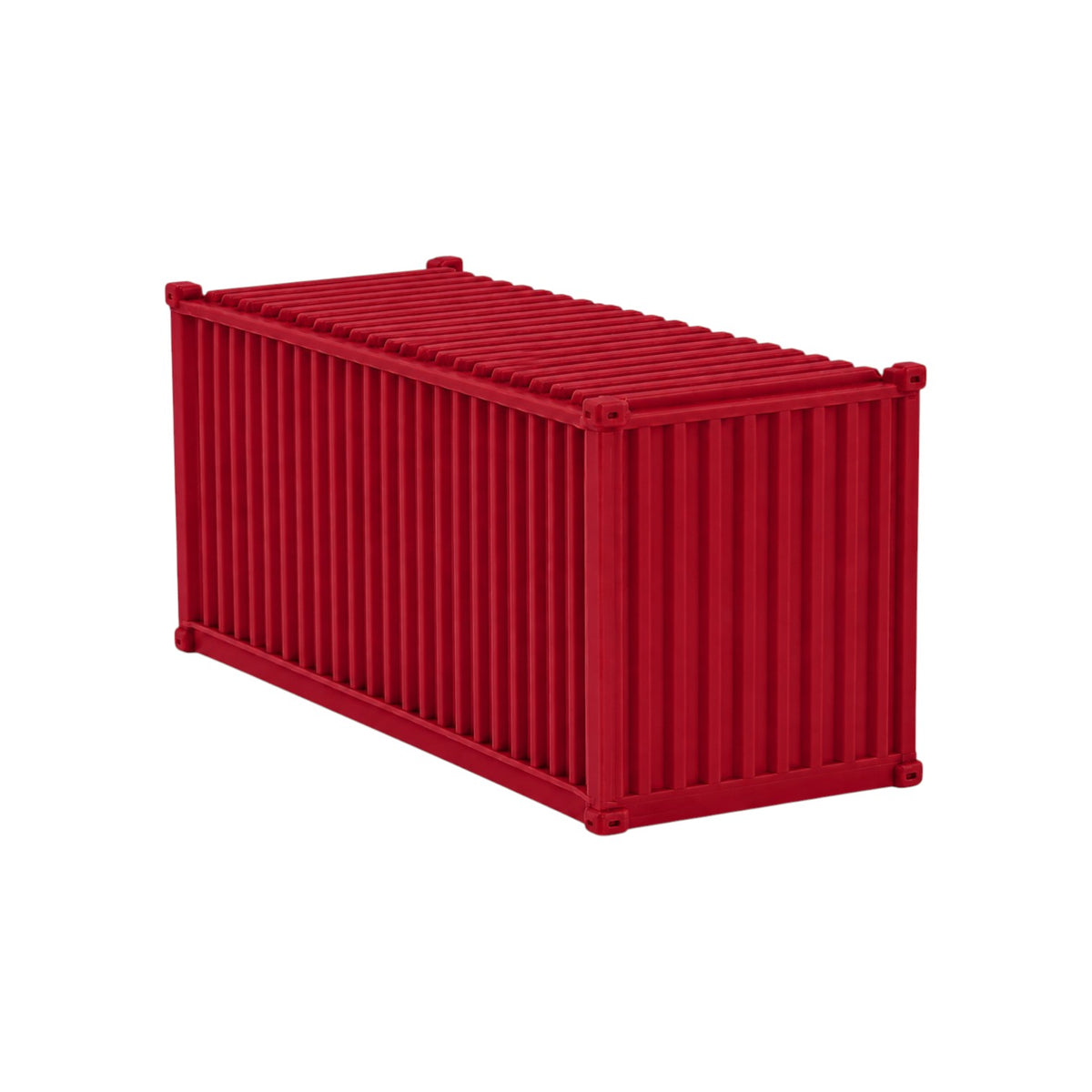 HO Scale 1:87 20' Shipping Containers Red 2pk