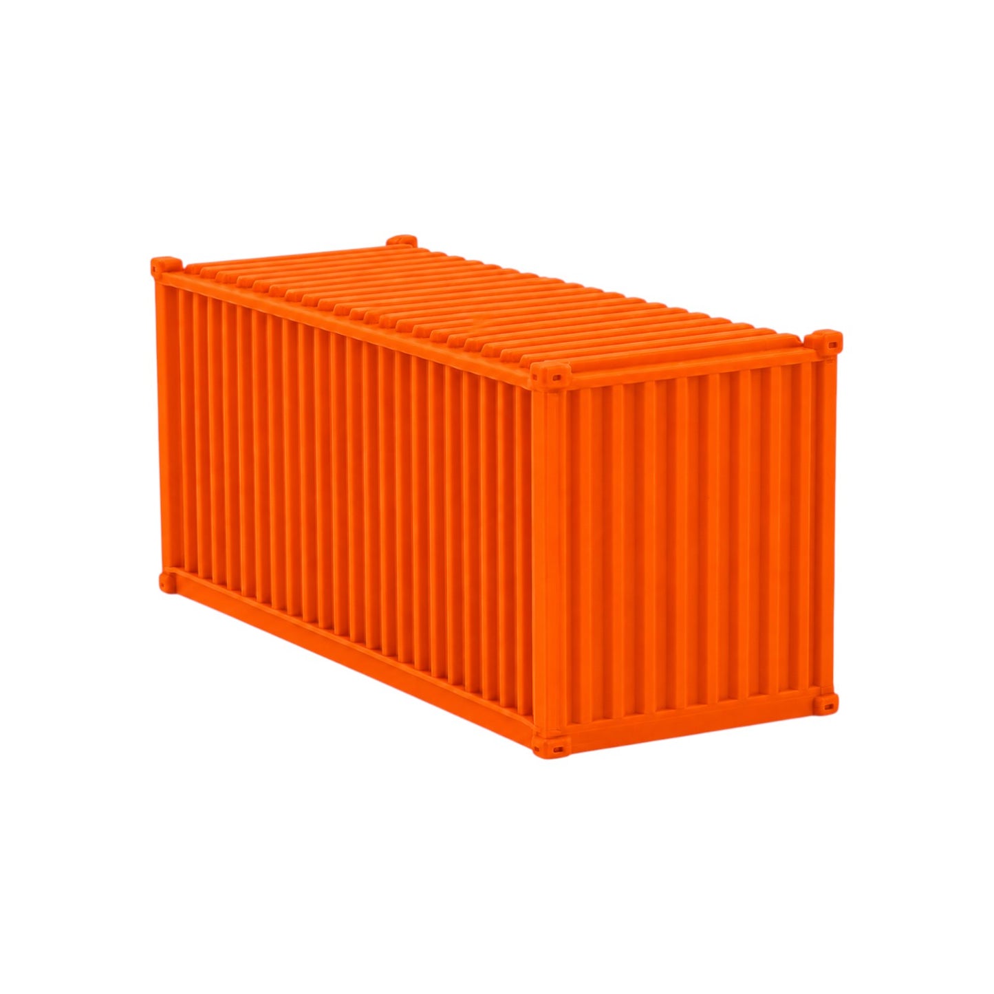 N Scale 1:160 20' Shipping Containers Orange 2pk