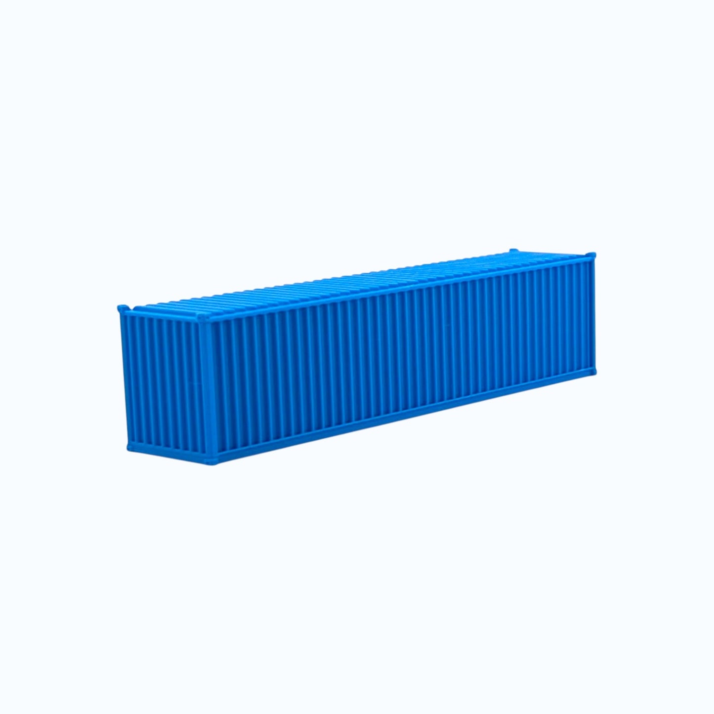 N Scale 1:160 - 40' Shipping Containers (2pk) - Cyan Blue