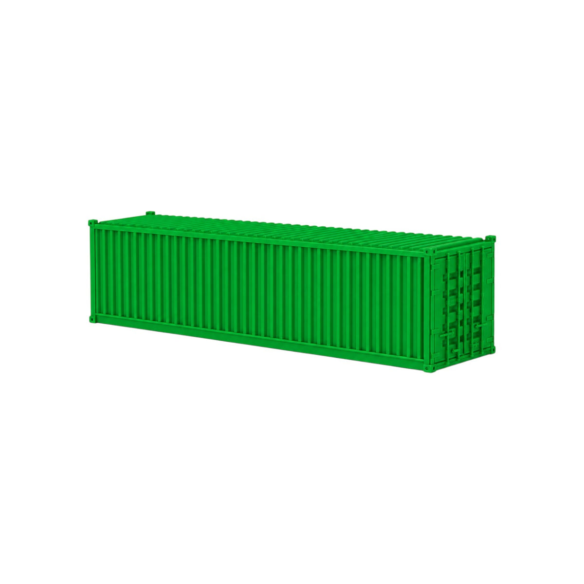 HO Scale 1:87 40' Shipping Containers Green 2pk