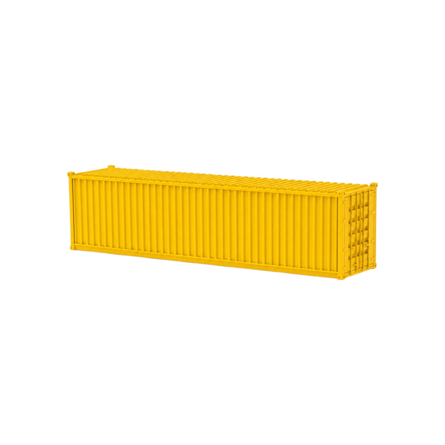 N Scale 1:160 40' Shipping Containers Yellow 2pk