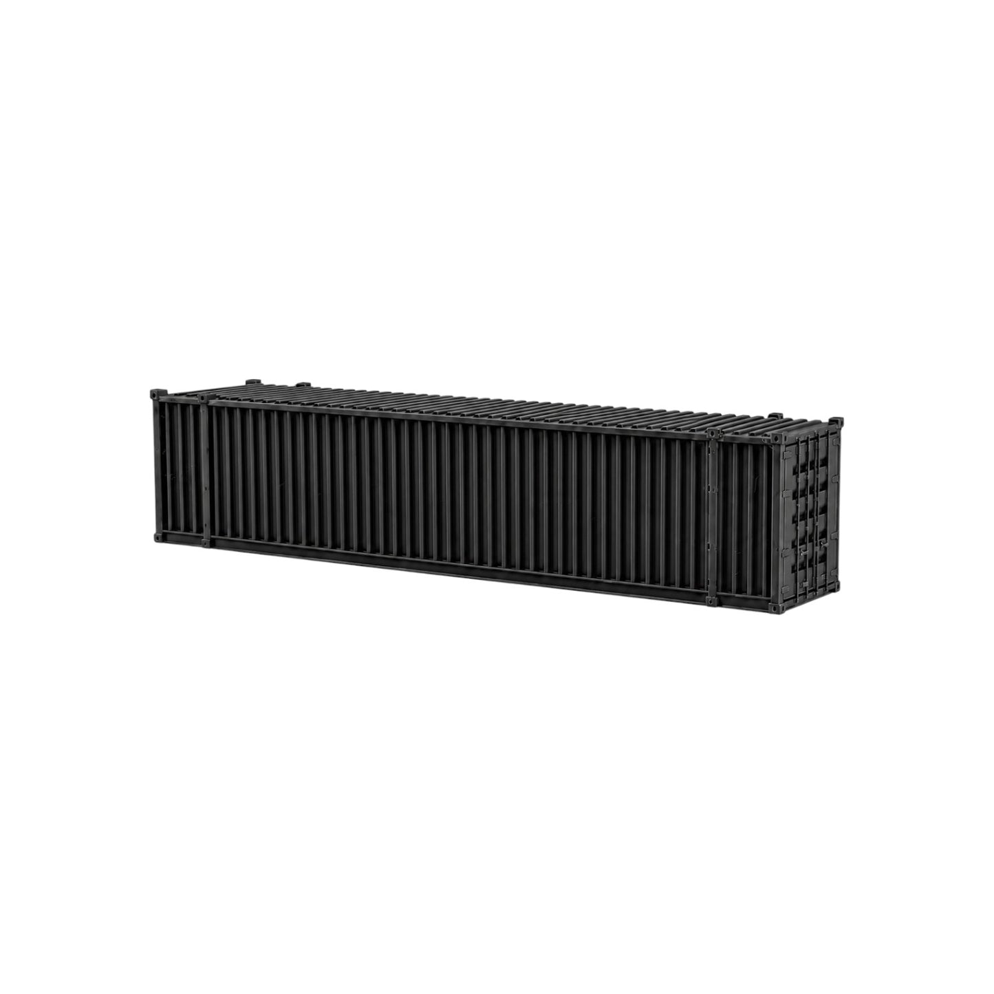 N Scale 1:160 48' Shipping Containers Black 2pk
