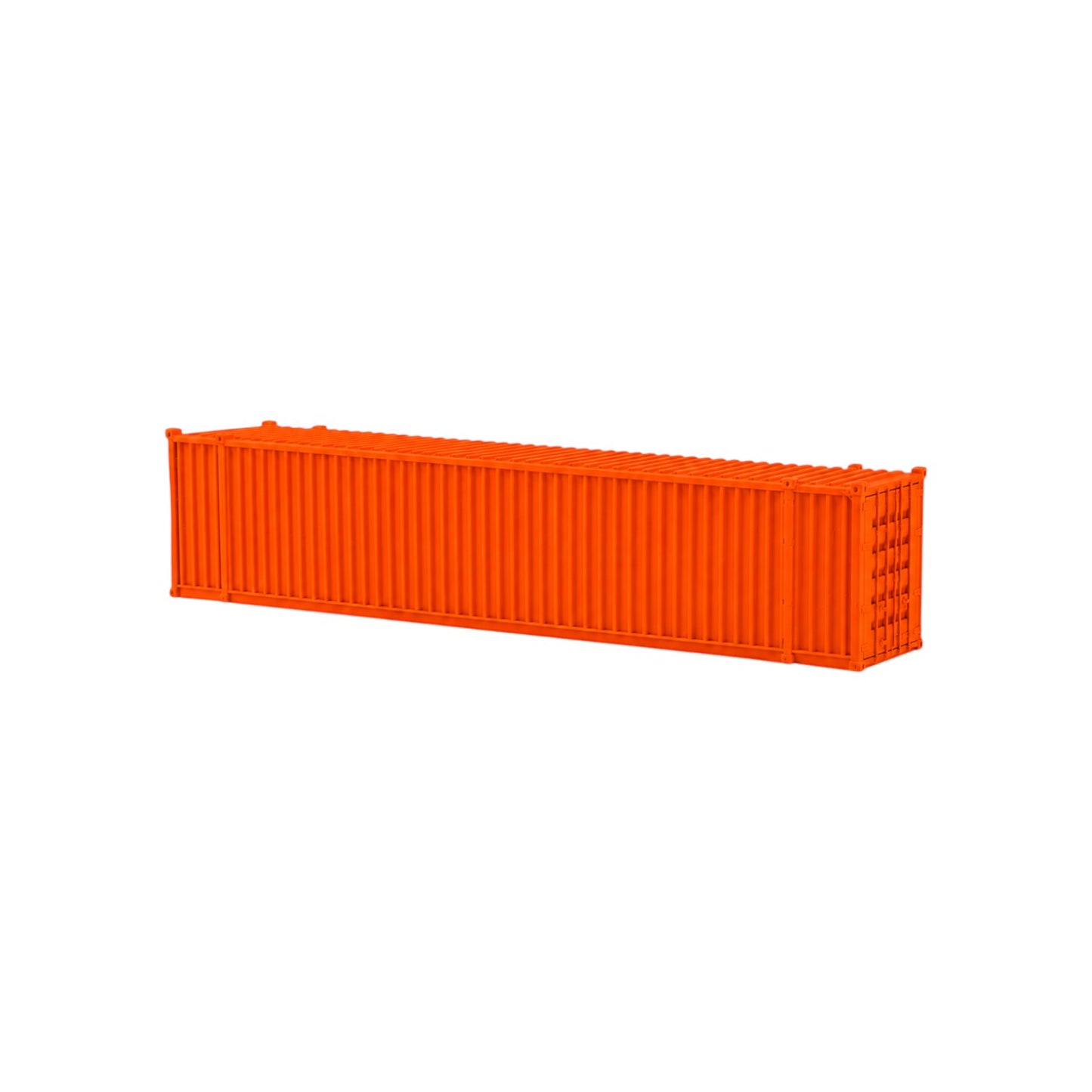 HO Scale 1:87 48' Shipping Containers Orange 2pk