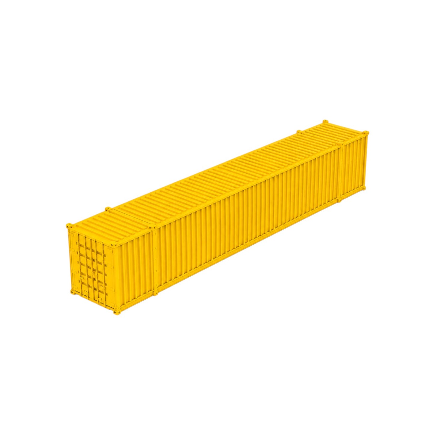 HO Scale 1:87 53' Shipping Containers Yellow 2pk