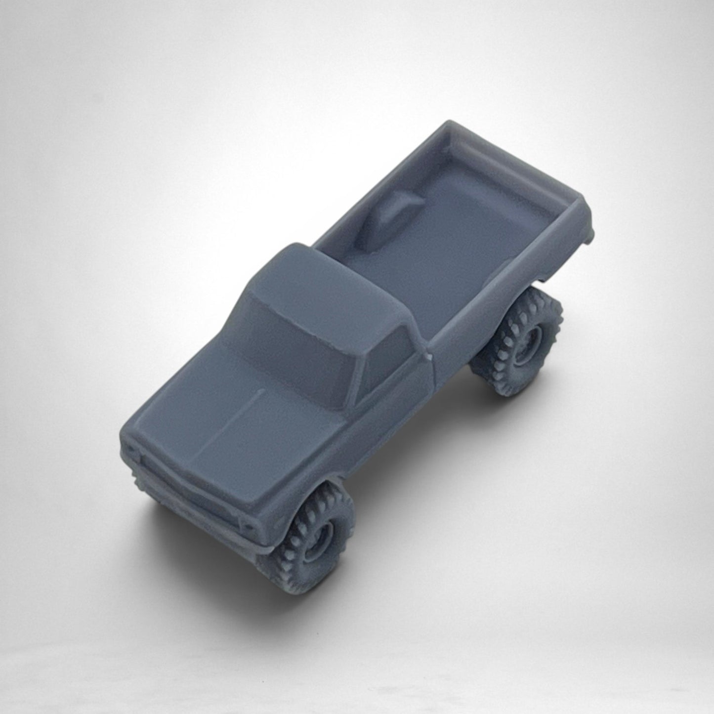 N Scale 1:160 1972 Chevy Big Tire Pickup Truck Resin 2pk