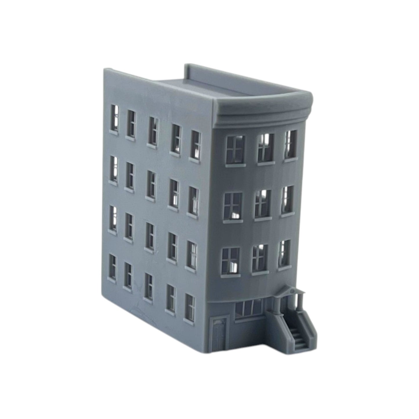N Scale 1:160 Brownstone 4-Story Building