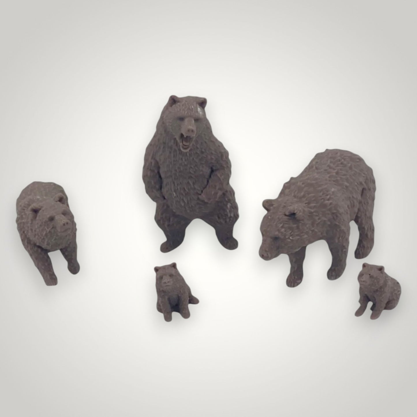 Bears with Cubs (5pk) - Z Scale 1:220 - Brown