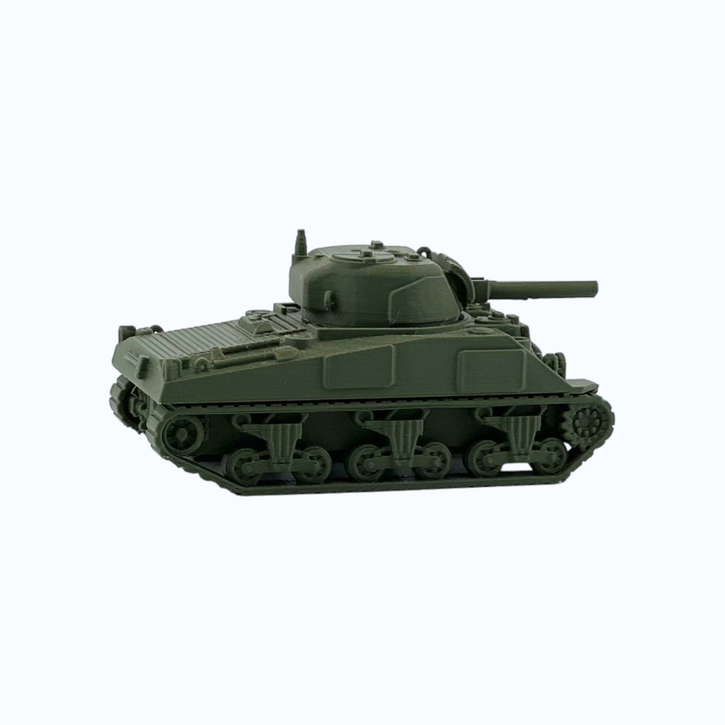 N Scale 1:160 WWII Sherman Tank M4 (2pk) - Green
