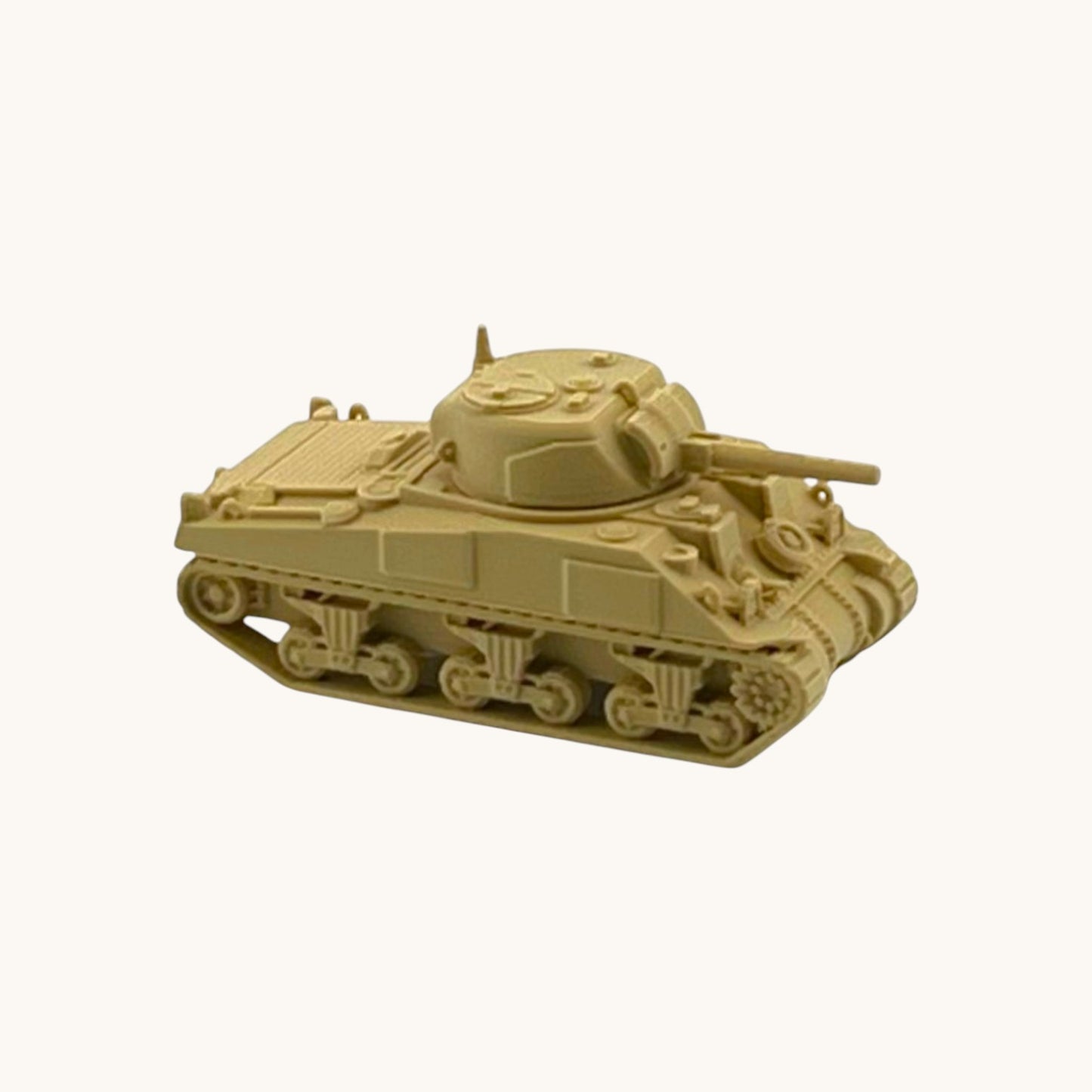 HO Scale 1:87 WWII Sherman Tank M4 - Beige
