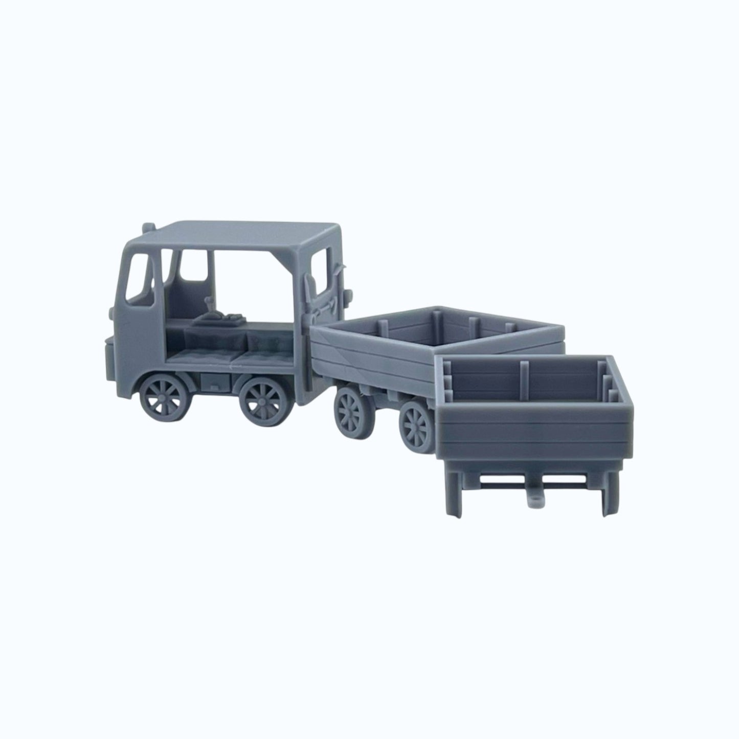 HO Scale 1:87 Maintenance of Way Speeder with Wagons