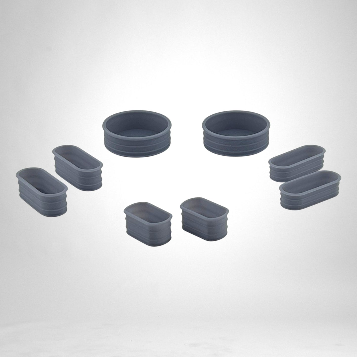 S Scale 1:64 Farm Troughs & Stock Tanks 8pc Set-Resin