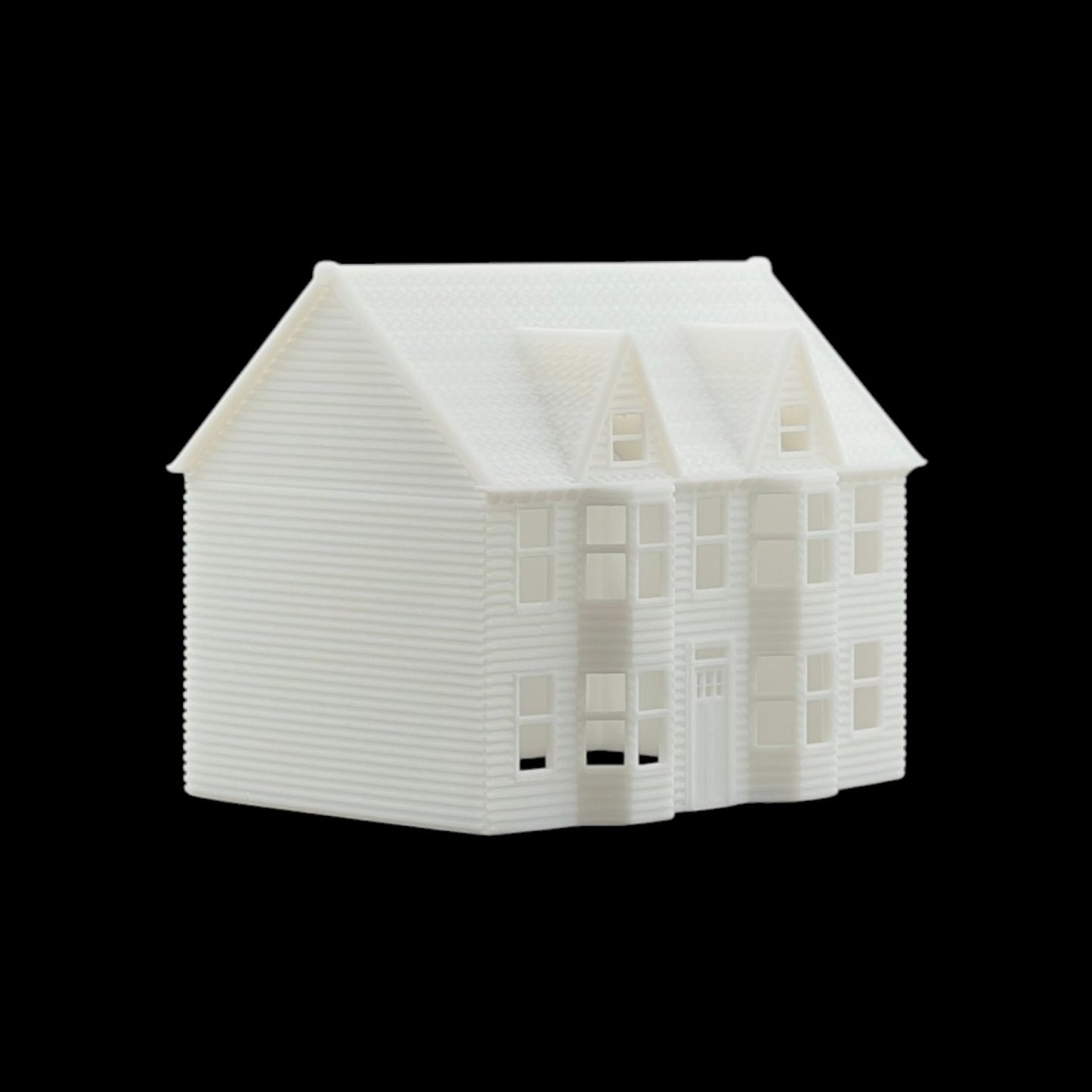 T Gauge 1:450 Classic Victorian Resin Houses 3pc Set