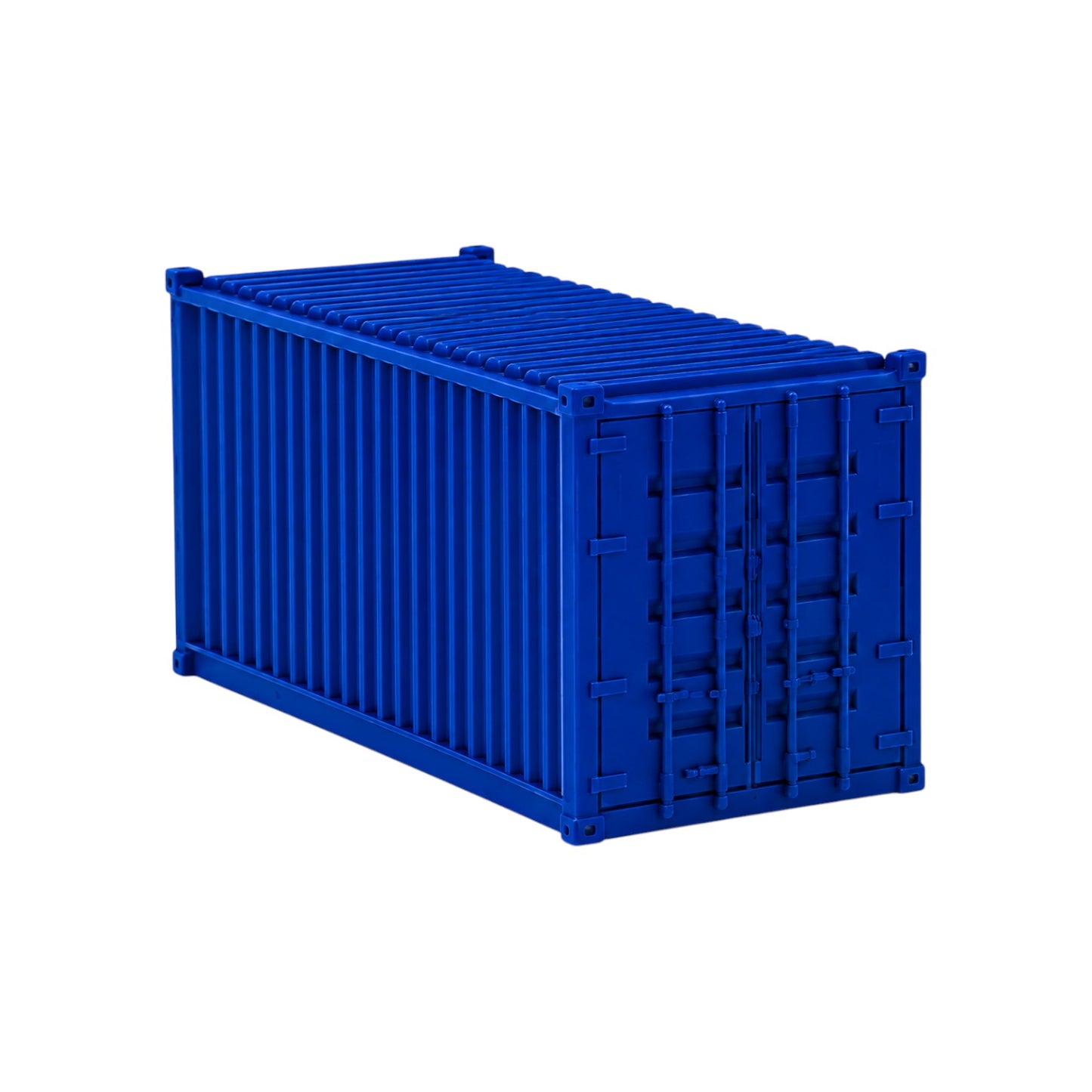 N Scale 1:160 20' Shipping Containers Blue 2pk