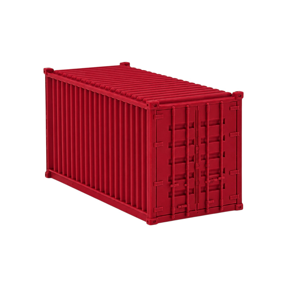 HO Scale 1:87 20' Shipping Containers Red 2pk