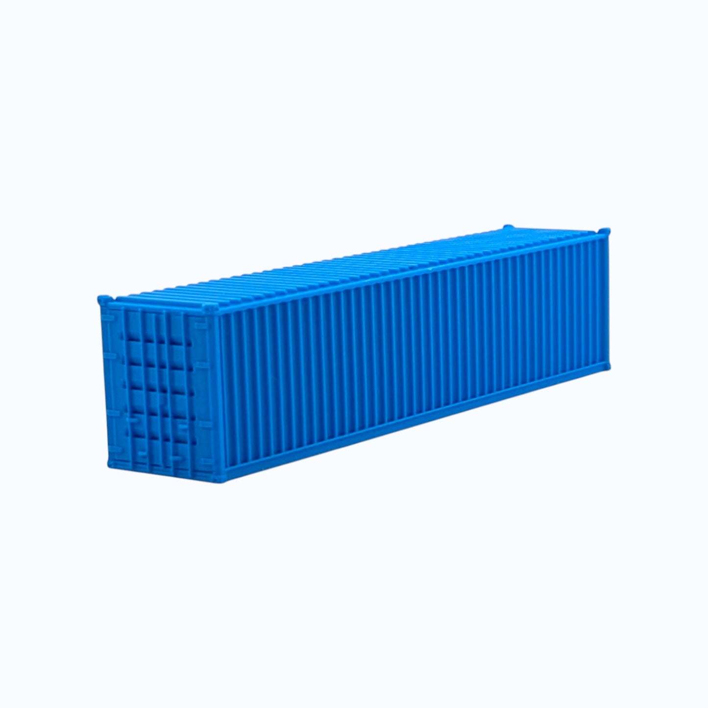N Scale 1:160 - 40' Shipping Containers (2pk) - Cyan Blue