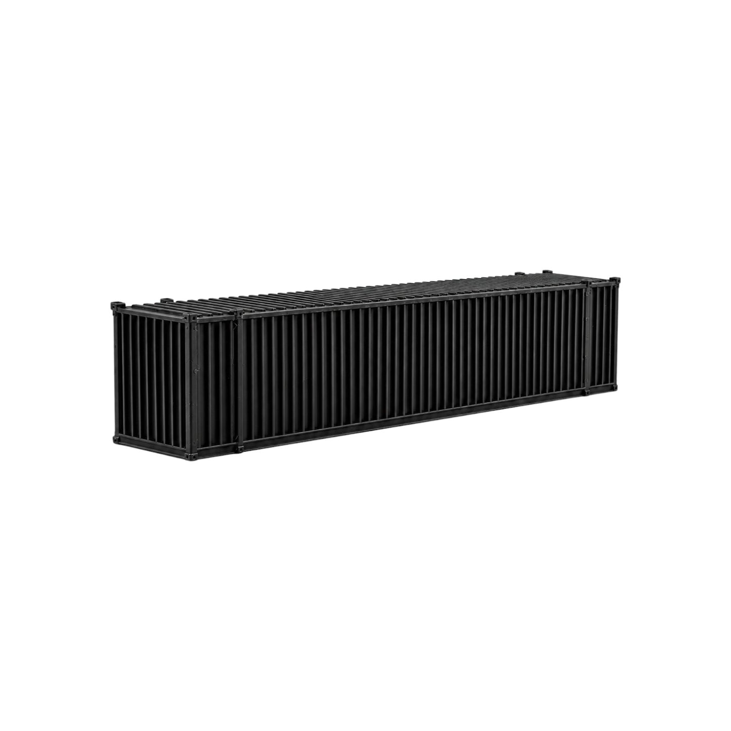 N Scale 1:160 48' Shipping Containers Black 2pk