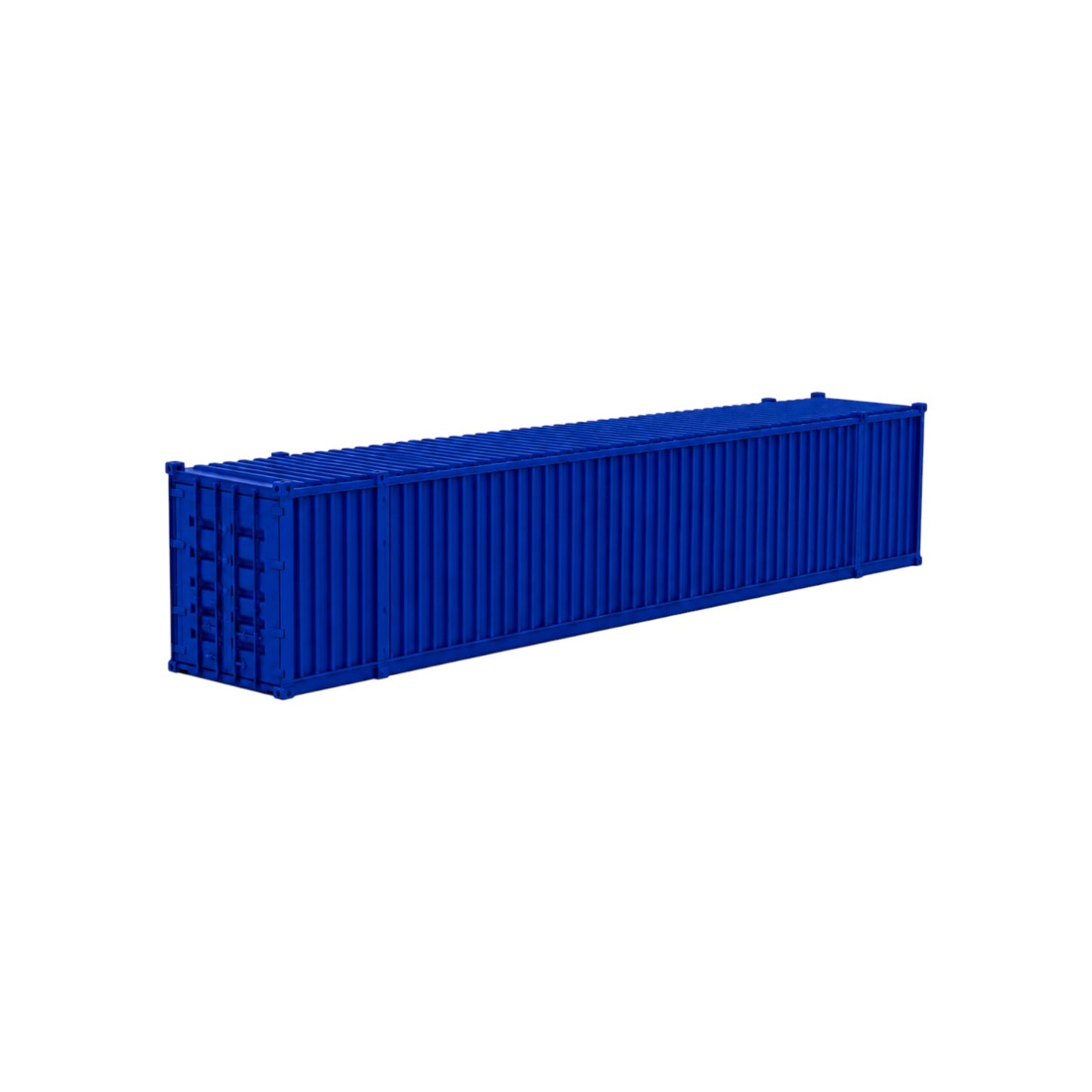HO Scale 1:87 53' Shipping Containers Blue 2pk