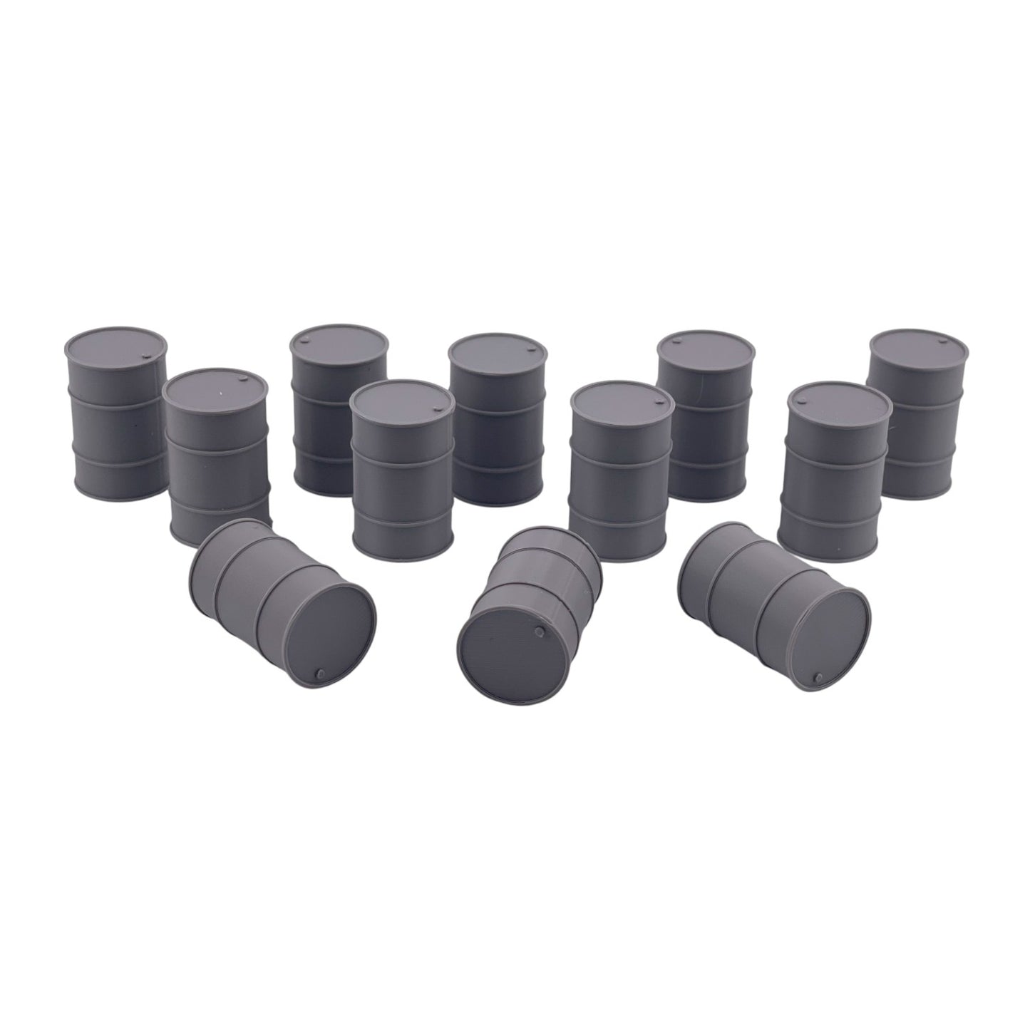 O Scale 1:48 55 Gallon Industrial Drum Barrel 12pc Set