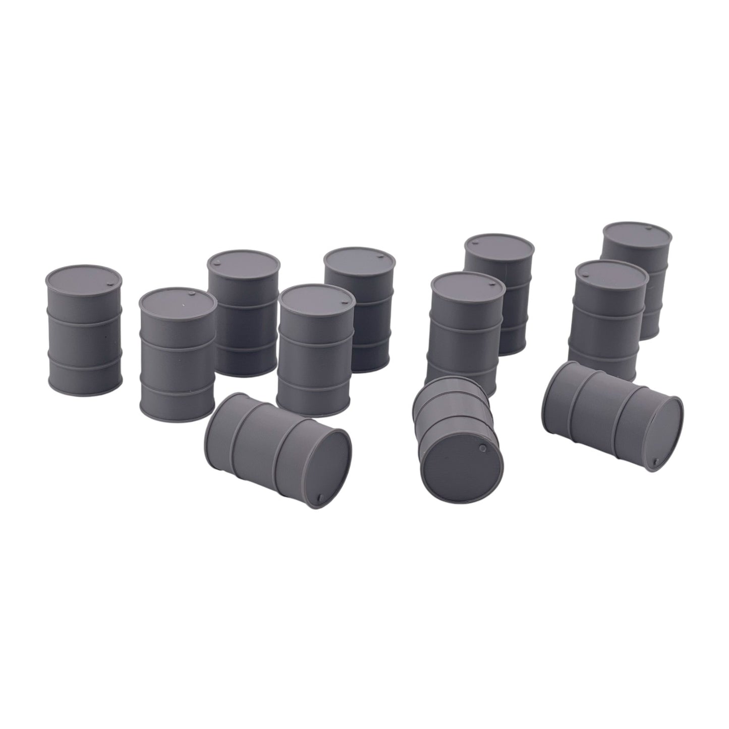 O Scale 1:48 55 Gallon Industrial Drum Barrel 12pc Set
