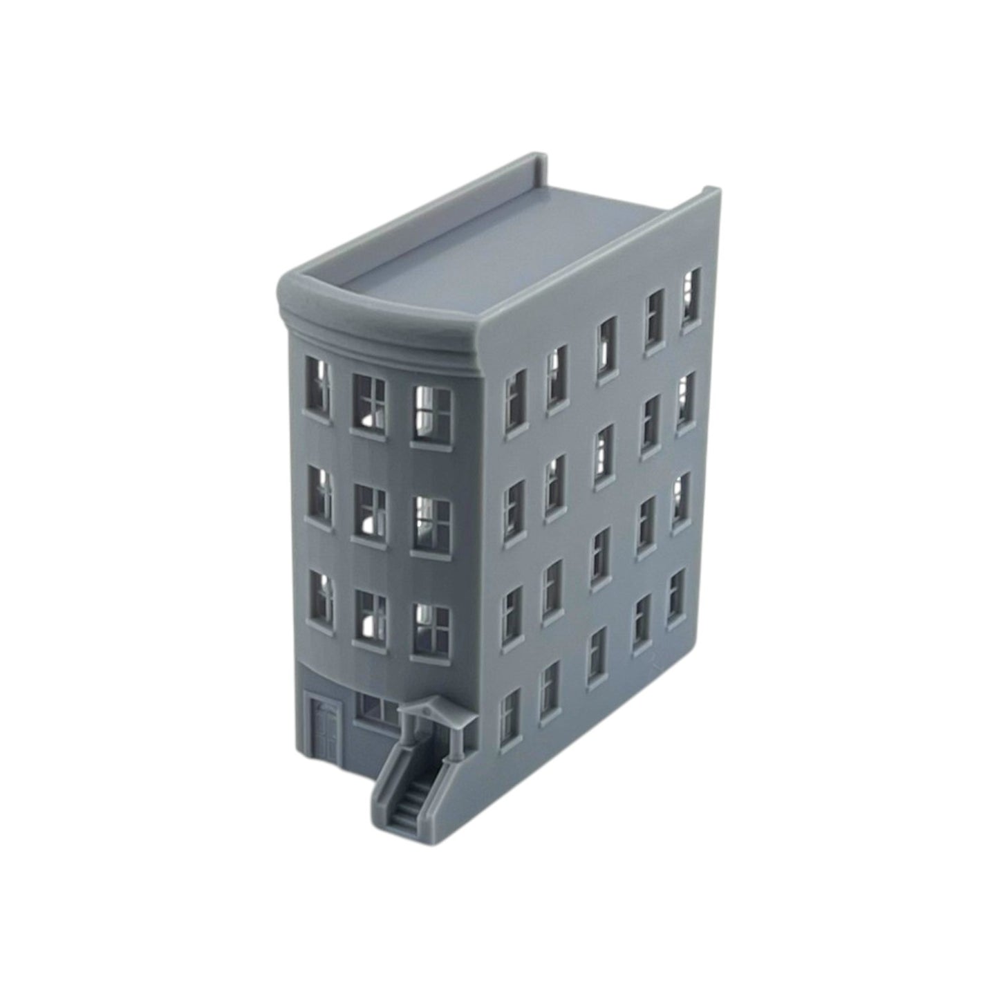 N Scale 1:160 Brownstone 4-Story Building