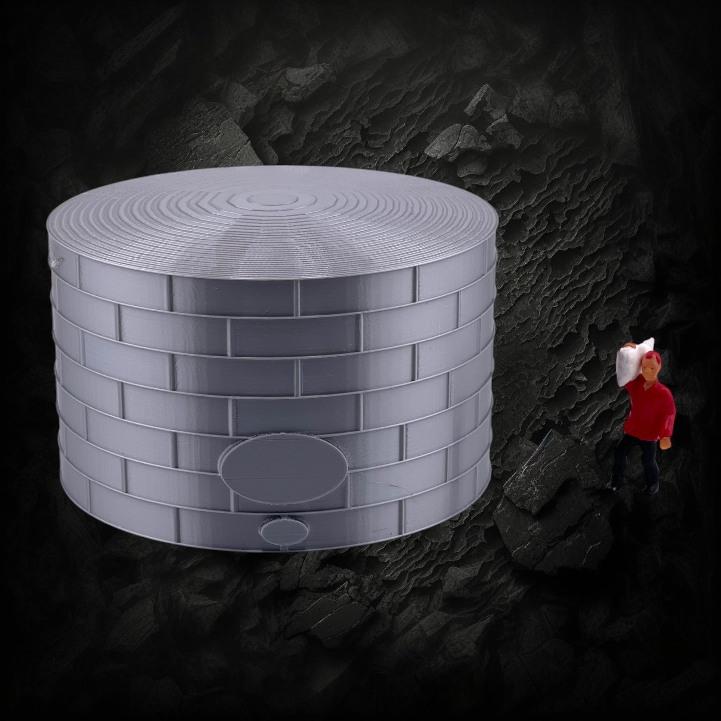 N Scale 1:160 Standard Oil or Fuel Tank Metallic Silver