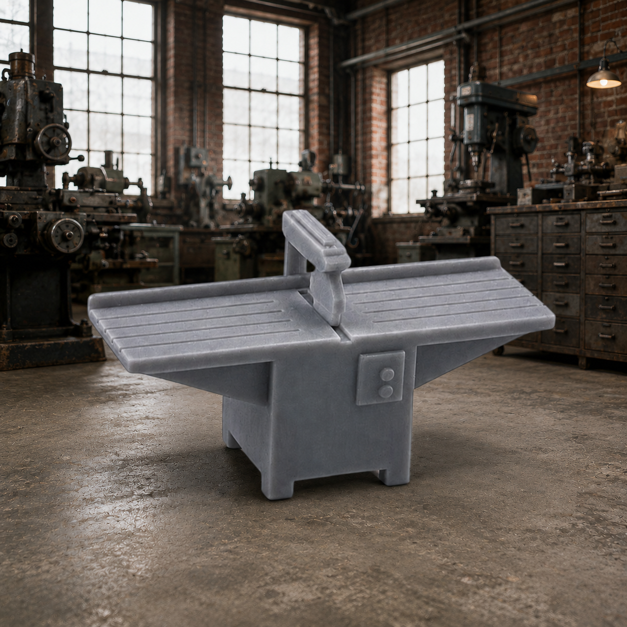 Z Scale 1:220 Industrial Radial Arm Saw Resin Model