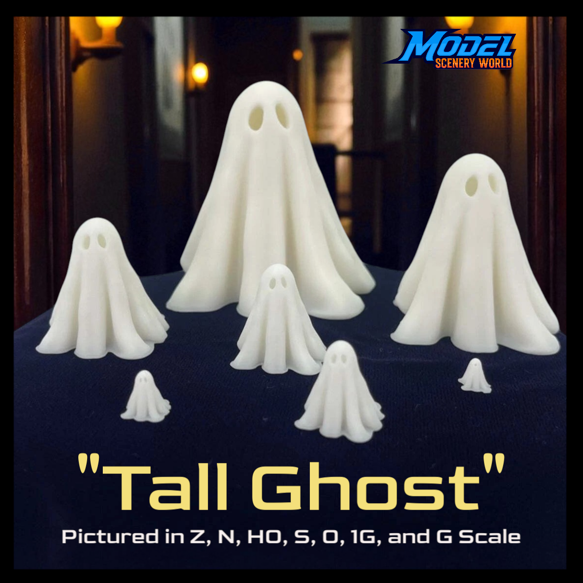 Tall Ghost - 1G Scale 1:32 - White | Model Scenery World