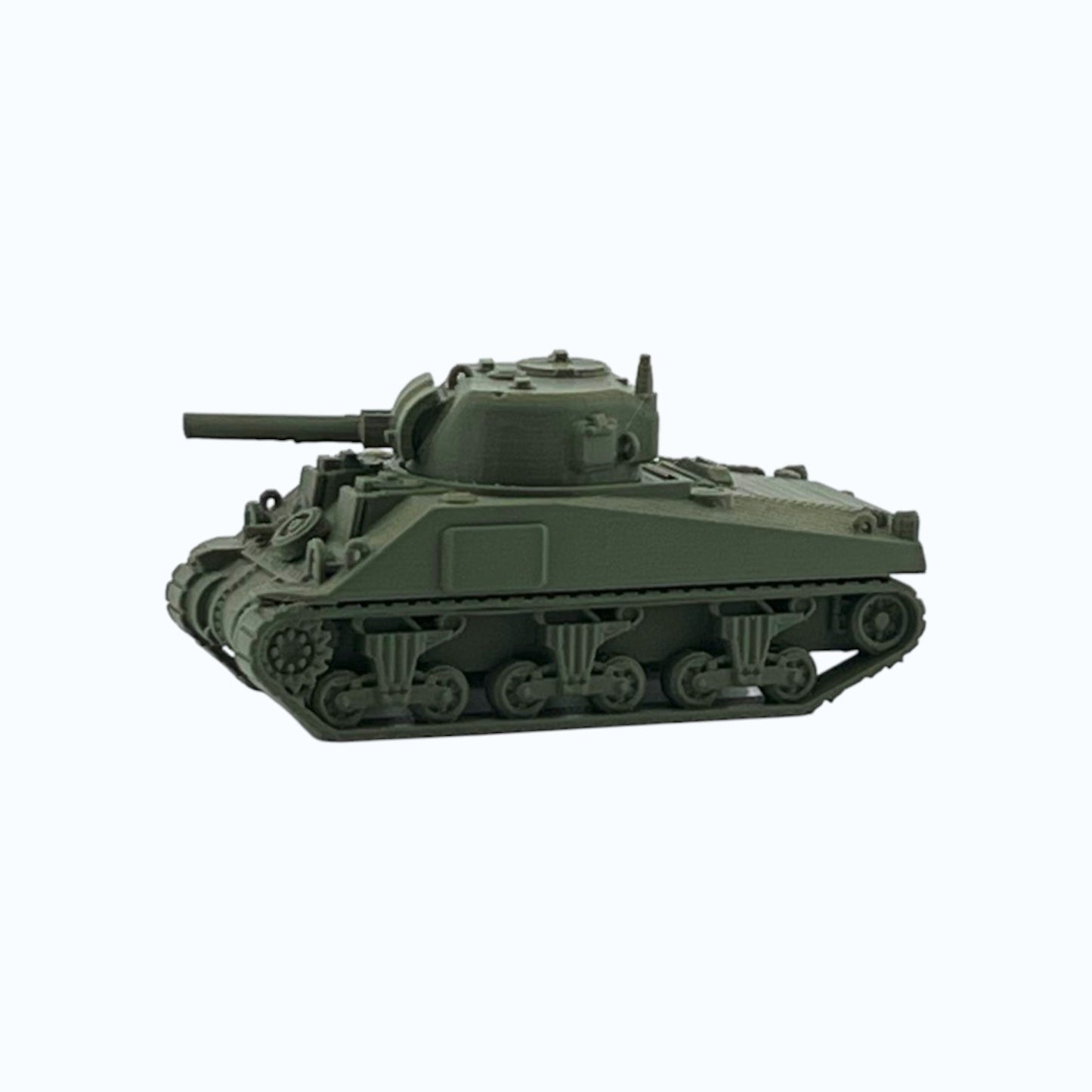 HO Scale 1:87 WWII Sherman Tank M4 - Green