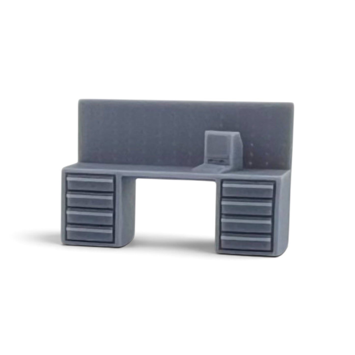 N Scale 1:160 Industrial Workbench w/Computer Resin Model