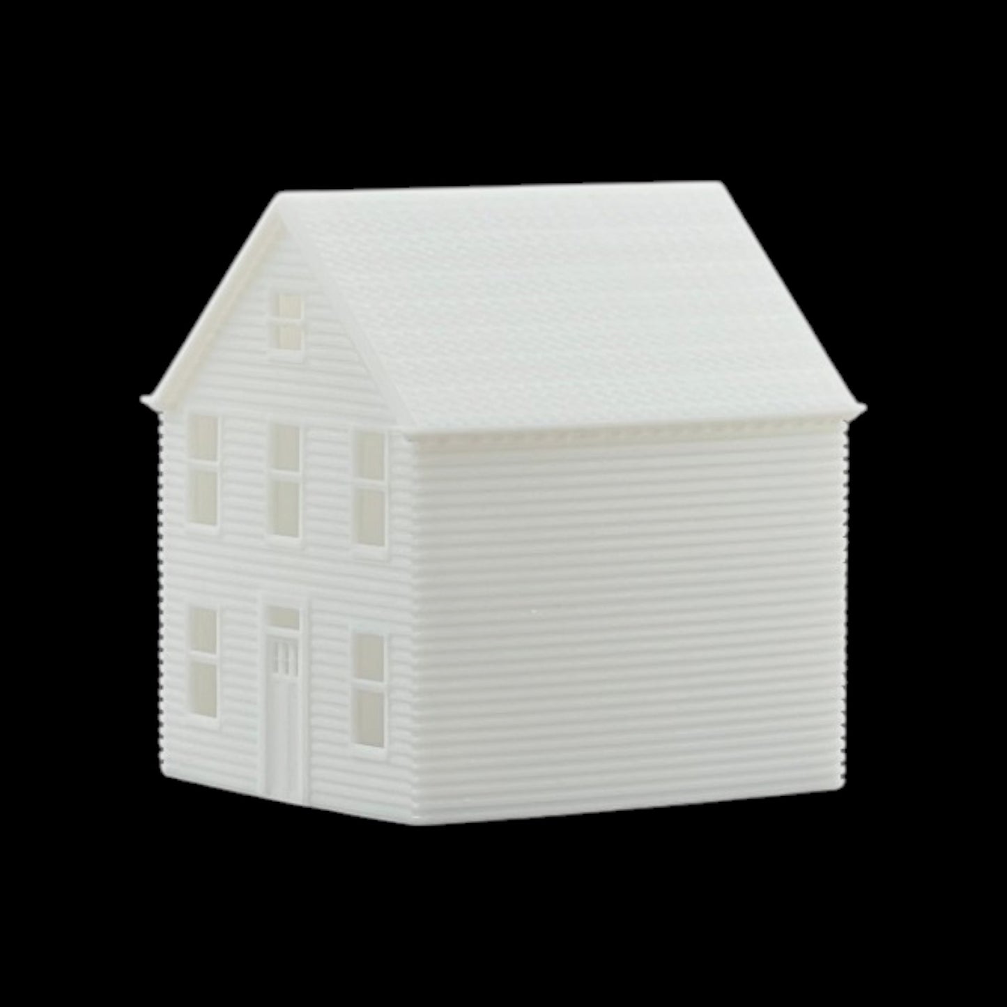 N Scale 1:160 Classic Victorian Bay Window Resin House