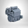 HO Scale 1:87 EMD 645 8-Cylinder Turbo Diesel Engine-Resin