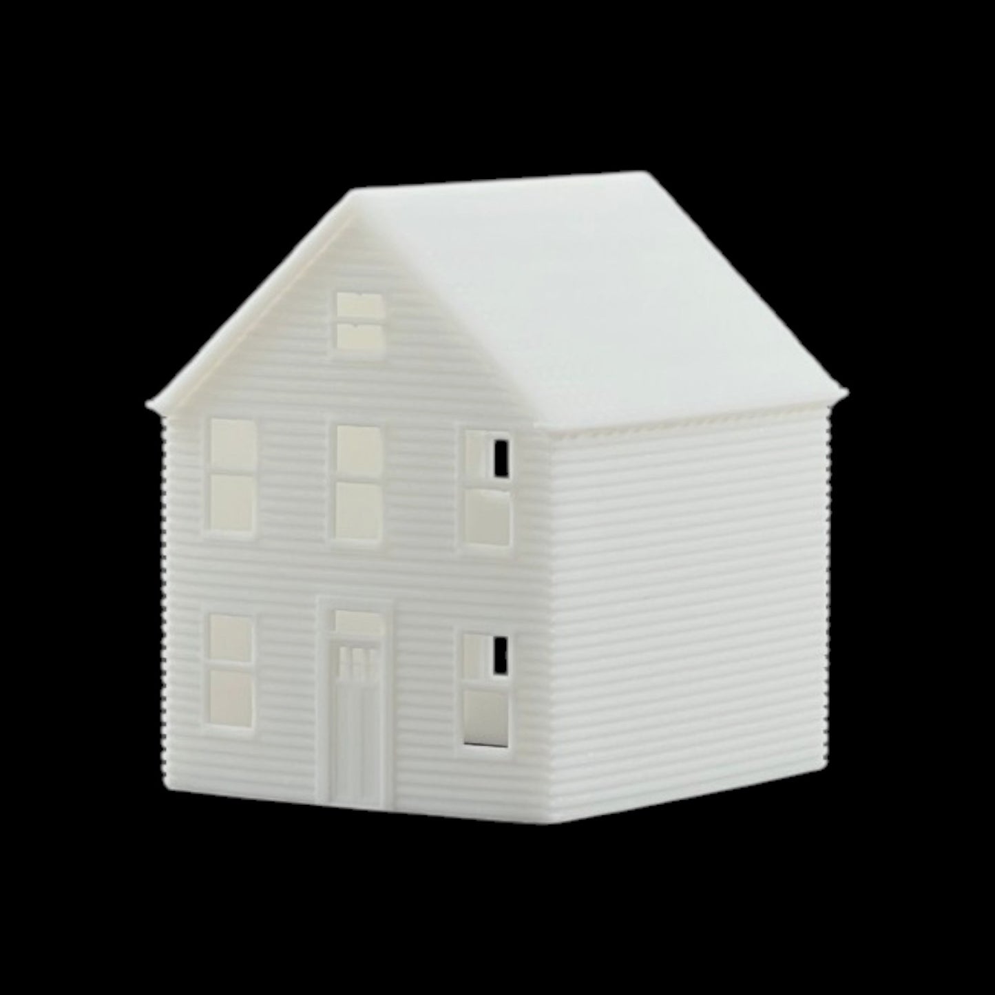 N Scale 1:160 Classic Victorian Bay Window Resin House