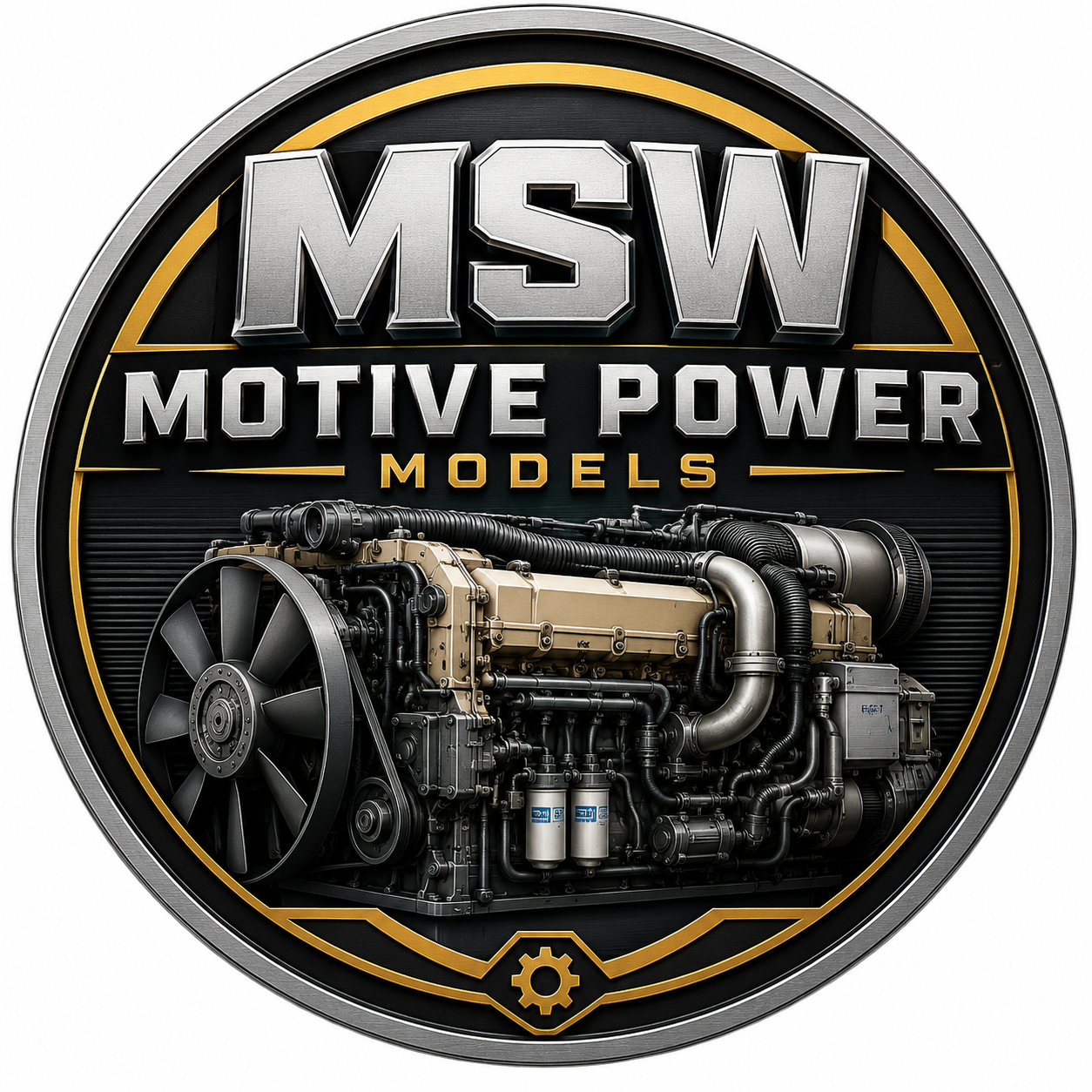 N Scale 1:160 Alco 251 16-Cyl Diesel Engine Prime Mover