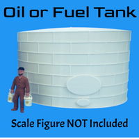 Scale Oil or Fuel Tank by Model Scenery World Front View