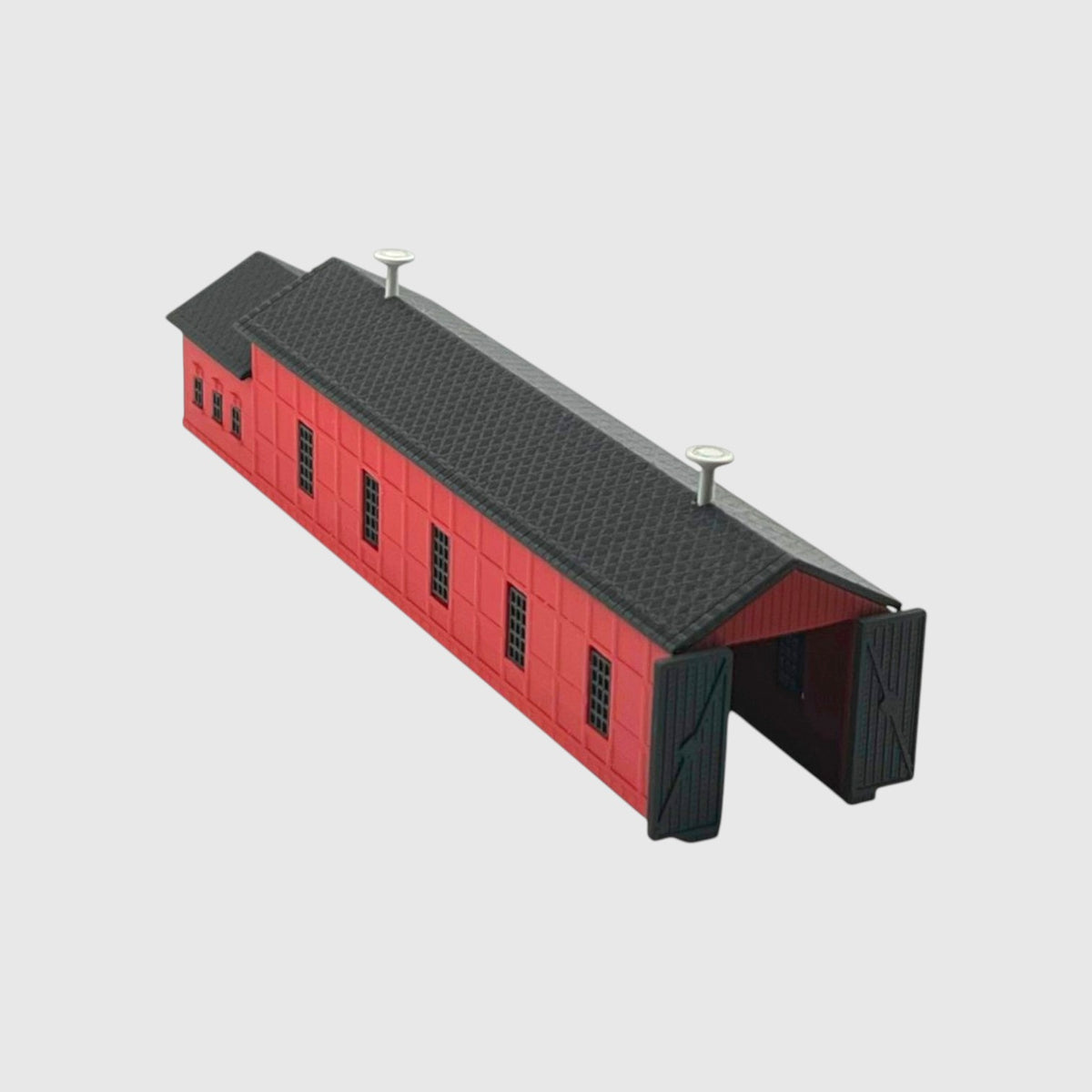 HO Scale 1:87 Single Engine Shed with Office Kit