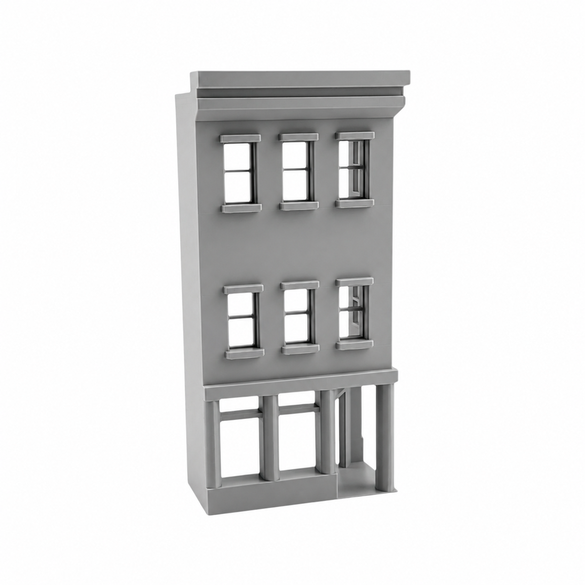 HO Scale 1:87 Main Street Relief Building #7 RH
