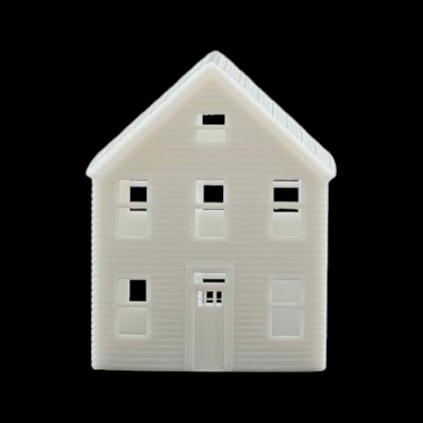 N Scale 1:160 Classic Victorian Bay Window Resin House