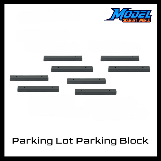 Parking Lot Parking Block (8pk) - O Scale 1:48 - Gray