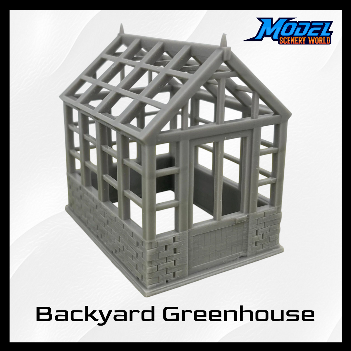 S Scale 1:64 Greenhouse Backyard Resin Building