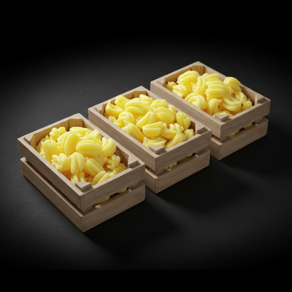 O Scale 1:48 Yellow Banana's Farm Produce 24pc Set