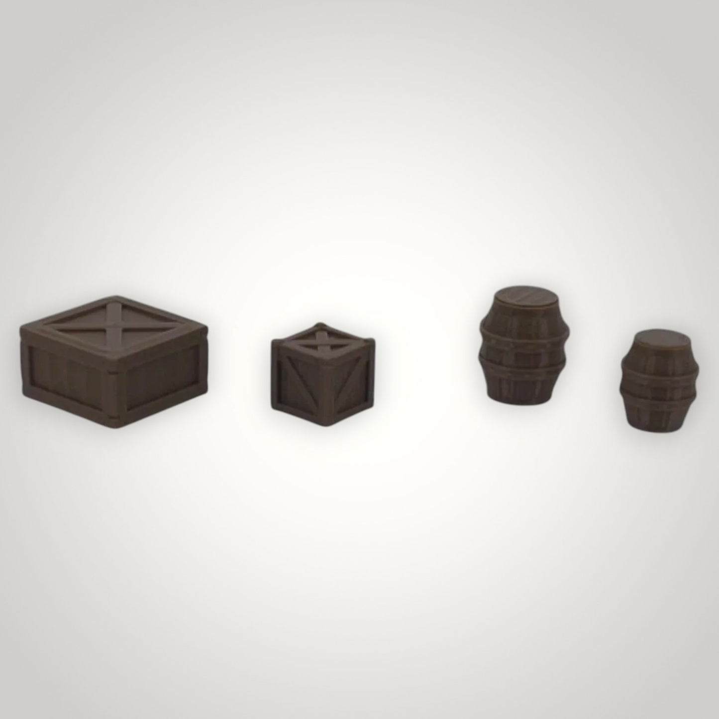 S Scale 1:64 Large Barrels & Crates Cargo 4pc Set