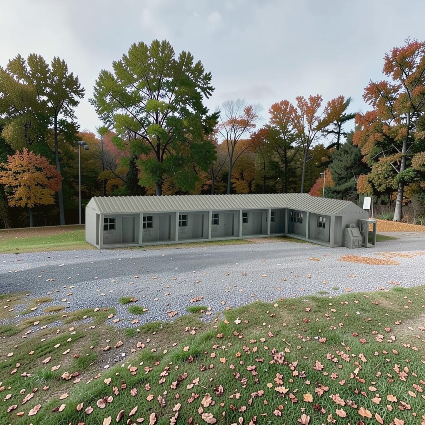 Z Scale 1:220 Bates Style Motel Roadside Hotel Building