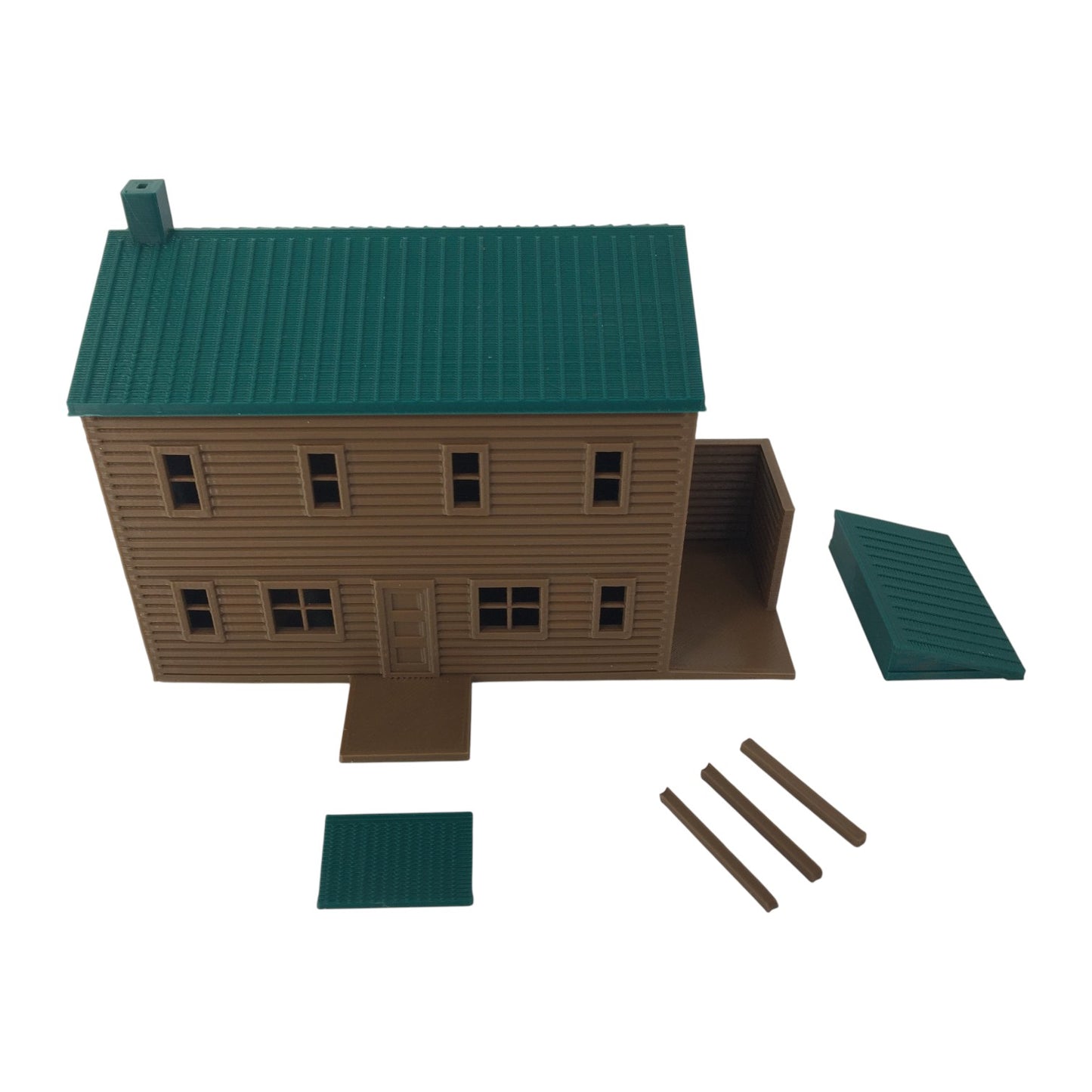 "The Outdoor Series" - Cabin #3 - Camping - Modeled in Color - O Scale 1:48