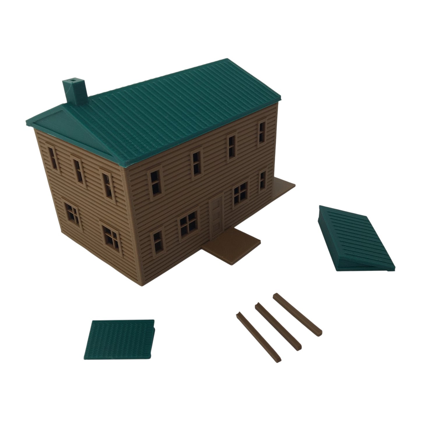 "The Outdoor Series" - Cabin #3 - Camping - Modeled in Color - O Scale 1:48